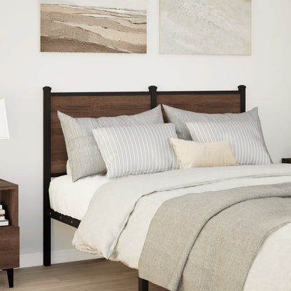 Replace Headboard Brown Oak 120 cm Engineered Wood and Steel