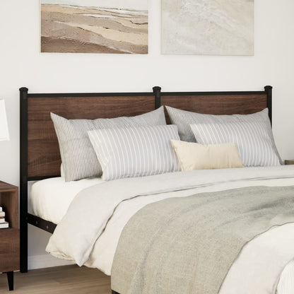 Replace Headboard Brown Oak 150 cm Engineered Wood and Steel