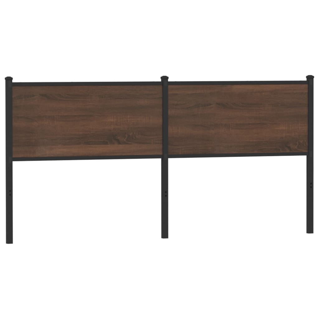 Replace Headboard Brown Oak 160 cm Engineered Wood and Steel