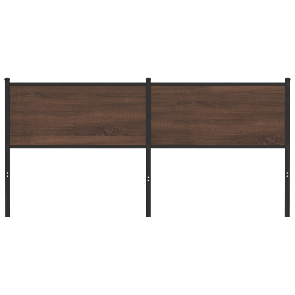 Replace Headboard Brown Oak 160 cm Engineered Wood and Steel