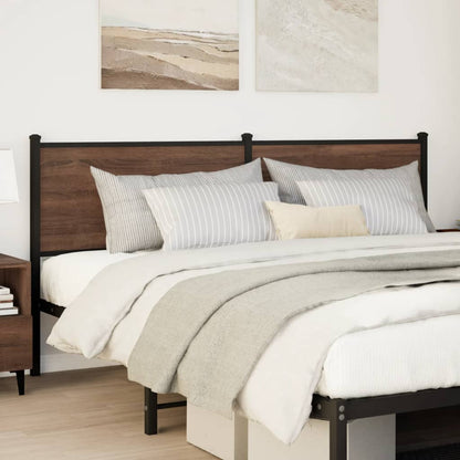 Replace Headboard Brown Oak 180 cm Engineered Wood and Steel
