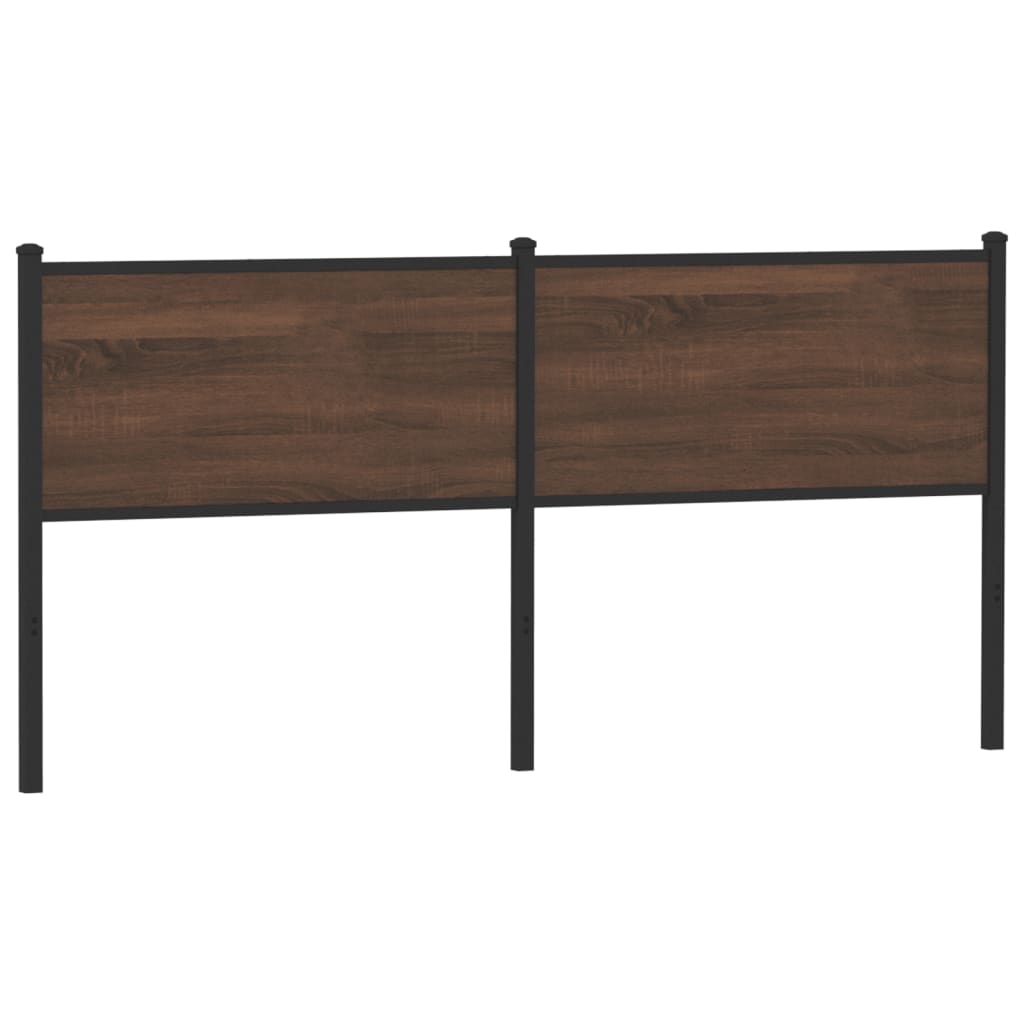 Replace Headboard Brown Oak 180 cm Engineered Wood and Steel