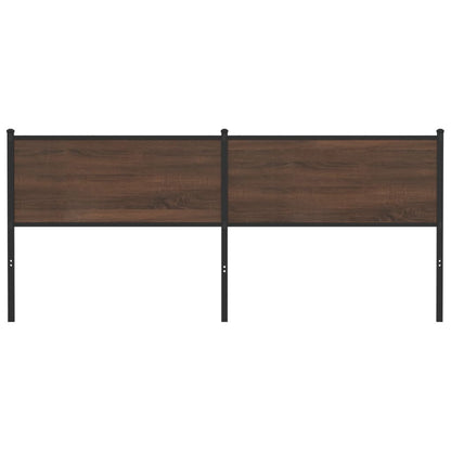 Replace Headboard Brown Oak 200 cm Engineered Wood and Steel