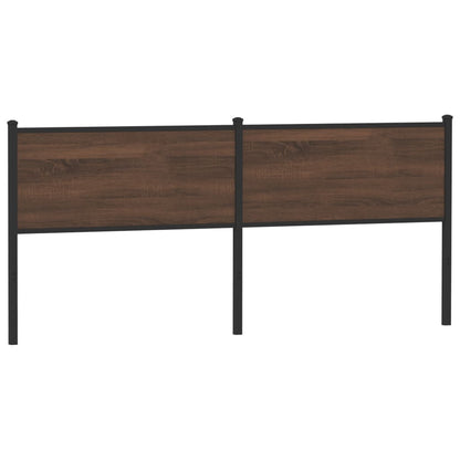 Replace Headboard Brown Oak 200 cm Engineered Wood and Steel