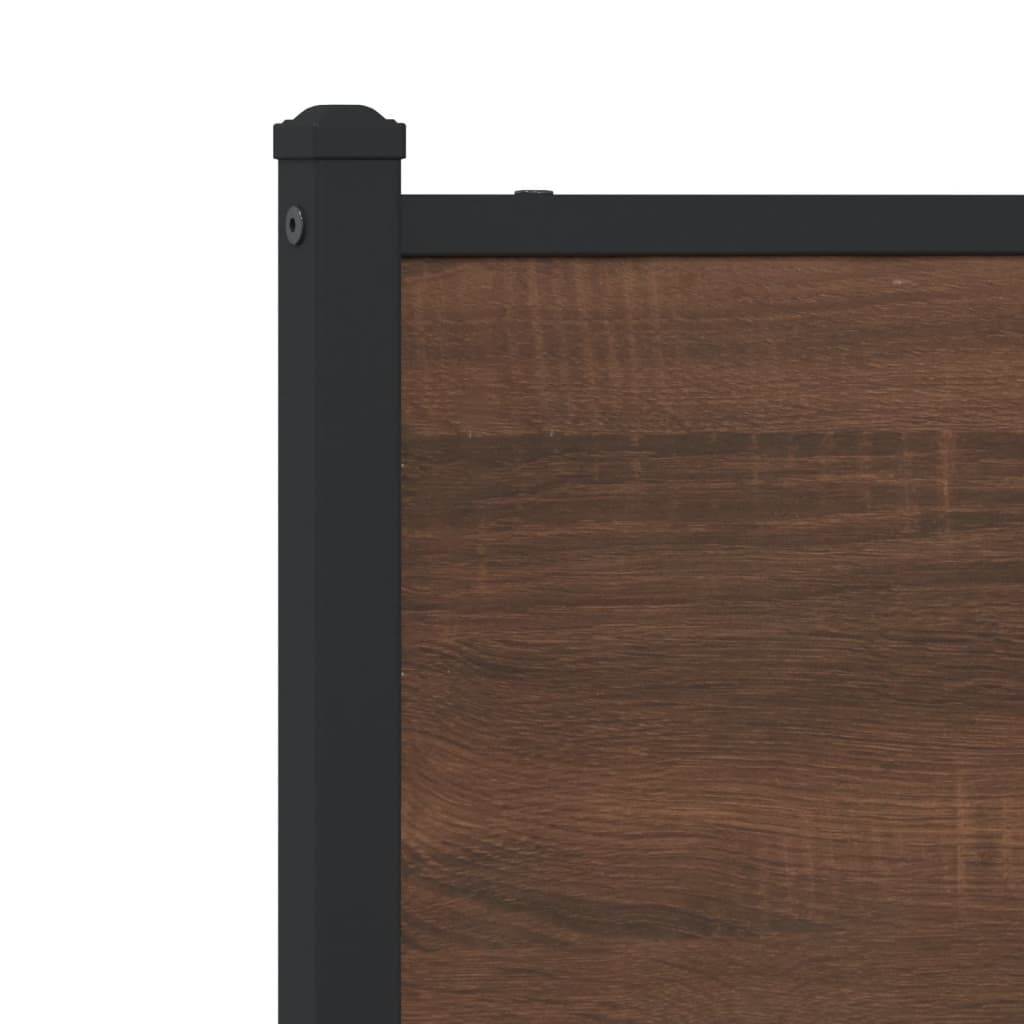 Replace Headboard Brown Oak 200 cm Engineered Wood and Steel