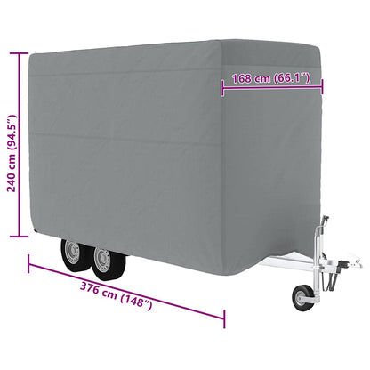Horse Trailer Cover Grey 376x168x240 cm Non-woven Fabric