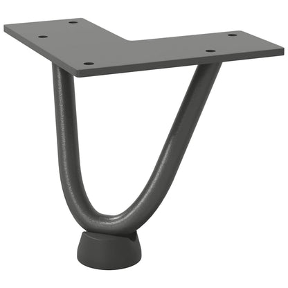 Hairpin Legs for Coffee Table 4 pcs Anthracite 10 cm Solid Steel
