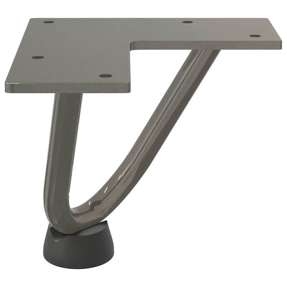 Hairpin Legs for Coffee Table 4 pcs Natural Steel 10 cm Solid Steel