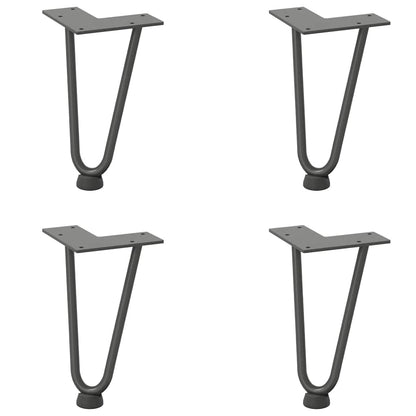 Hairpin Legs for Coffee Table 4 pcs Anthracite 20 cm Solid Steel