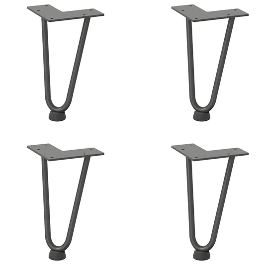 Hairpin Legs for Coffee Table 4 pcs Anthracite 20 cm Solid Steel