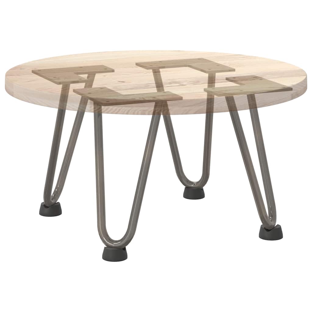 Hairpin Legs for Coffee Table 4 pcs Natural Steel 20 cm Solid Steel