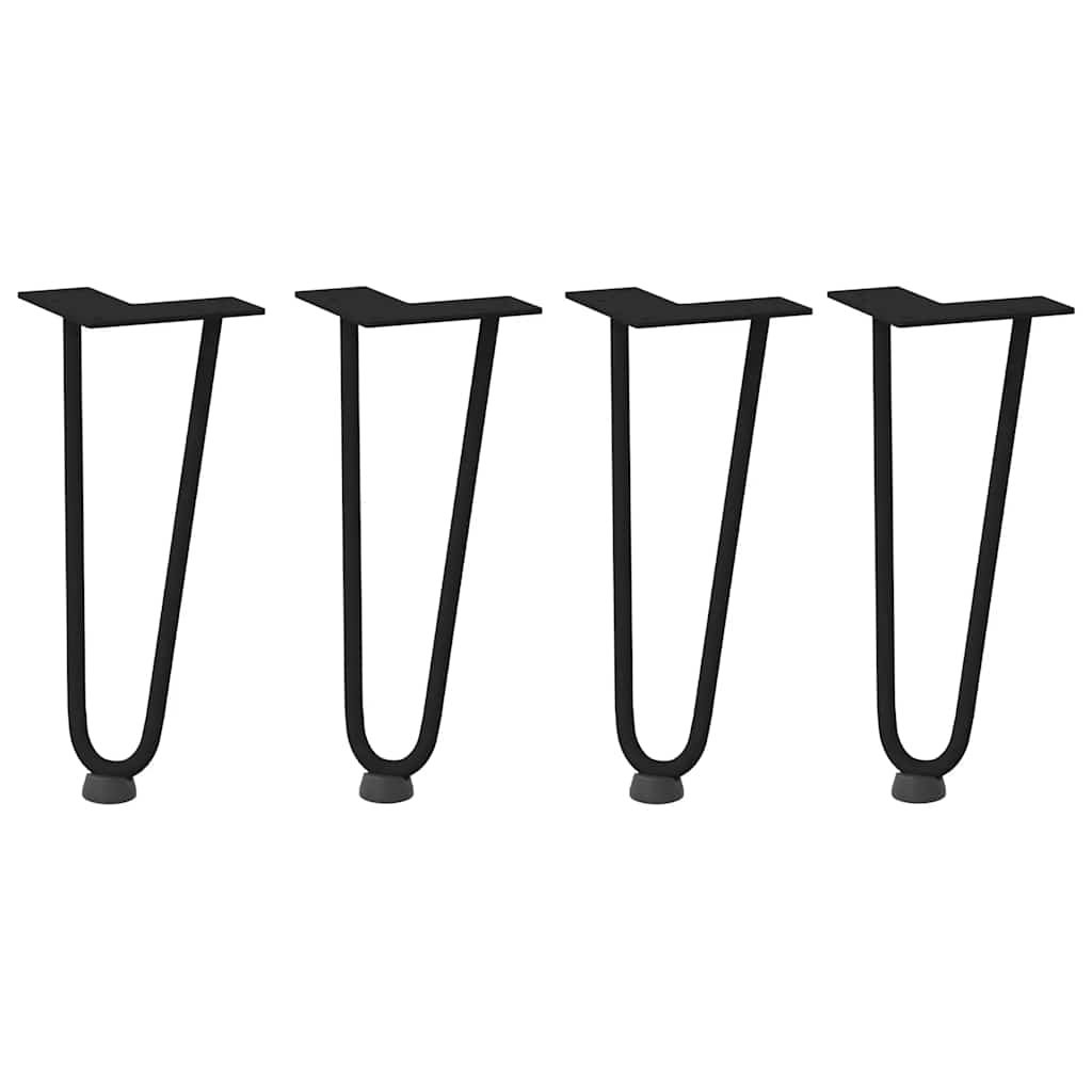 Hairpin Legs for Coffee Table 4 pcs Black 30 cm Solid Steel