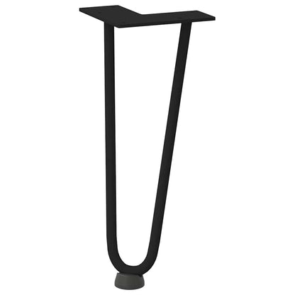 Hairpin Legs for Coffee Table 4 pcs Black 30 cm Solid Steel