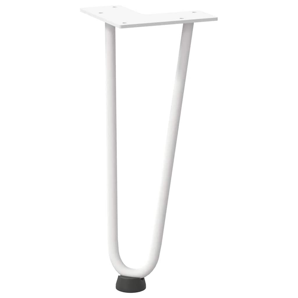 Hairpin Legs for Coffee Table 4 pcs White 30 cm Solid Steel