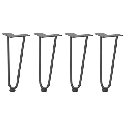 Hairpin Legs for Coffee Table 4 pcs Anthracite 30 cm Solid Steel