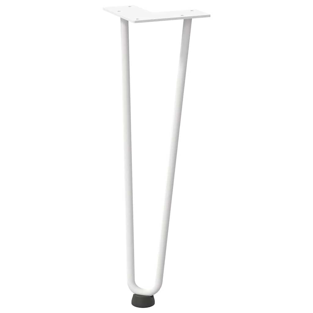 Hairpin Legs for Coffee Table 4 pcs White 42 cm Solid Steel