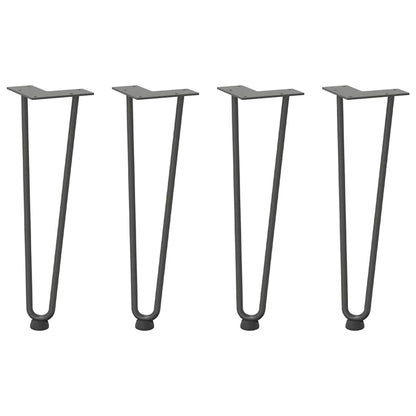 Hairpin Legs for Coffee Table 4 pcs Anthracite 42 cm Solid Steel