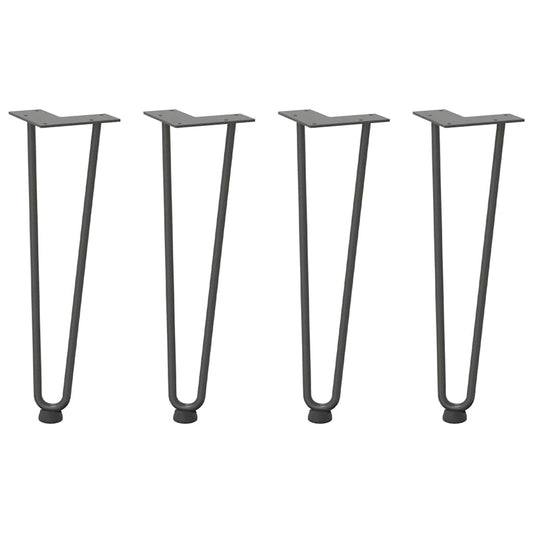 Hairpin Legs for Coffee Table 4 pcs Anthracite 42 cm Solid Steel