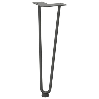 Hairpin Legs for Coffee Table 4 pcs Anthracite 42 cm Solid Steel