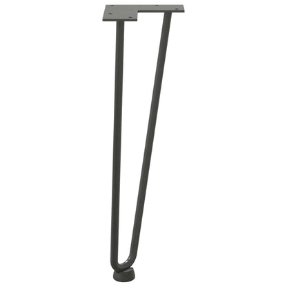 Hairpin Legs for Coffee Table 4 pcs Anthracite 42 cm Solid Steel