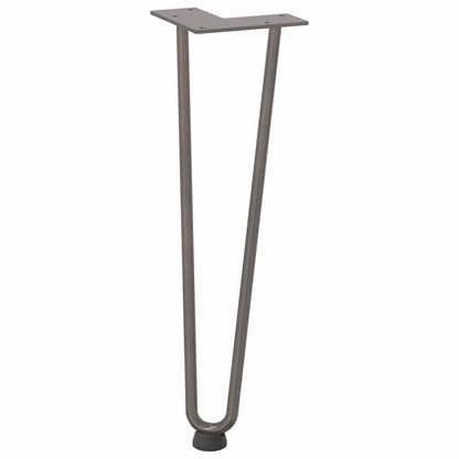 Hairpin Legs for Coffee Table 4 pcs Natural Steel 42 cm Solid Steel