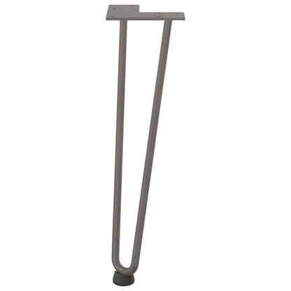 Hairpin Legs for Coffee Table 4 pcs Natural Steel 42 cm Solid Steel