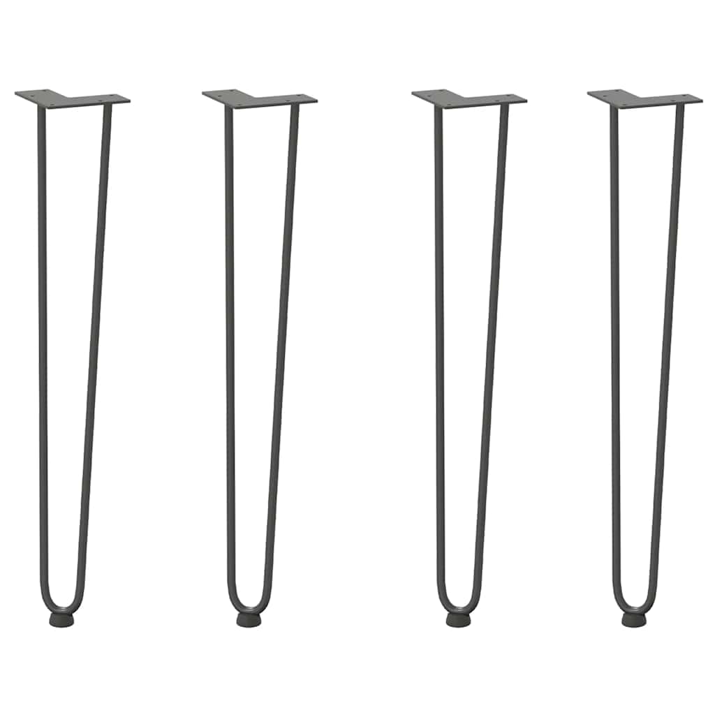 hairpin legs for console tables for Console Table 4 pcs Anthracite 72 cm Solid Steel