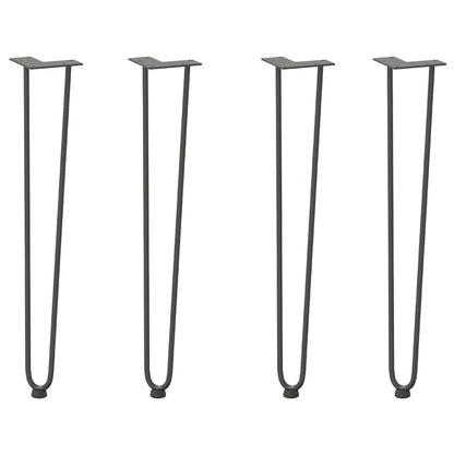 hairpin legs for console tables for Console Table 4 pcs Anthracite 72 cm Solid Steel