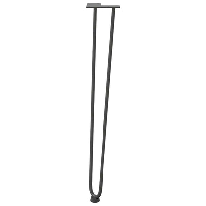 hairpin legs for console tables for Console Table 4 pcs Anthracite 72 cm Solid Steel