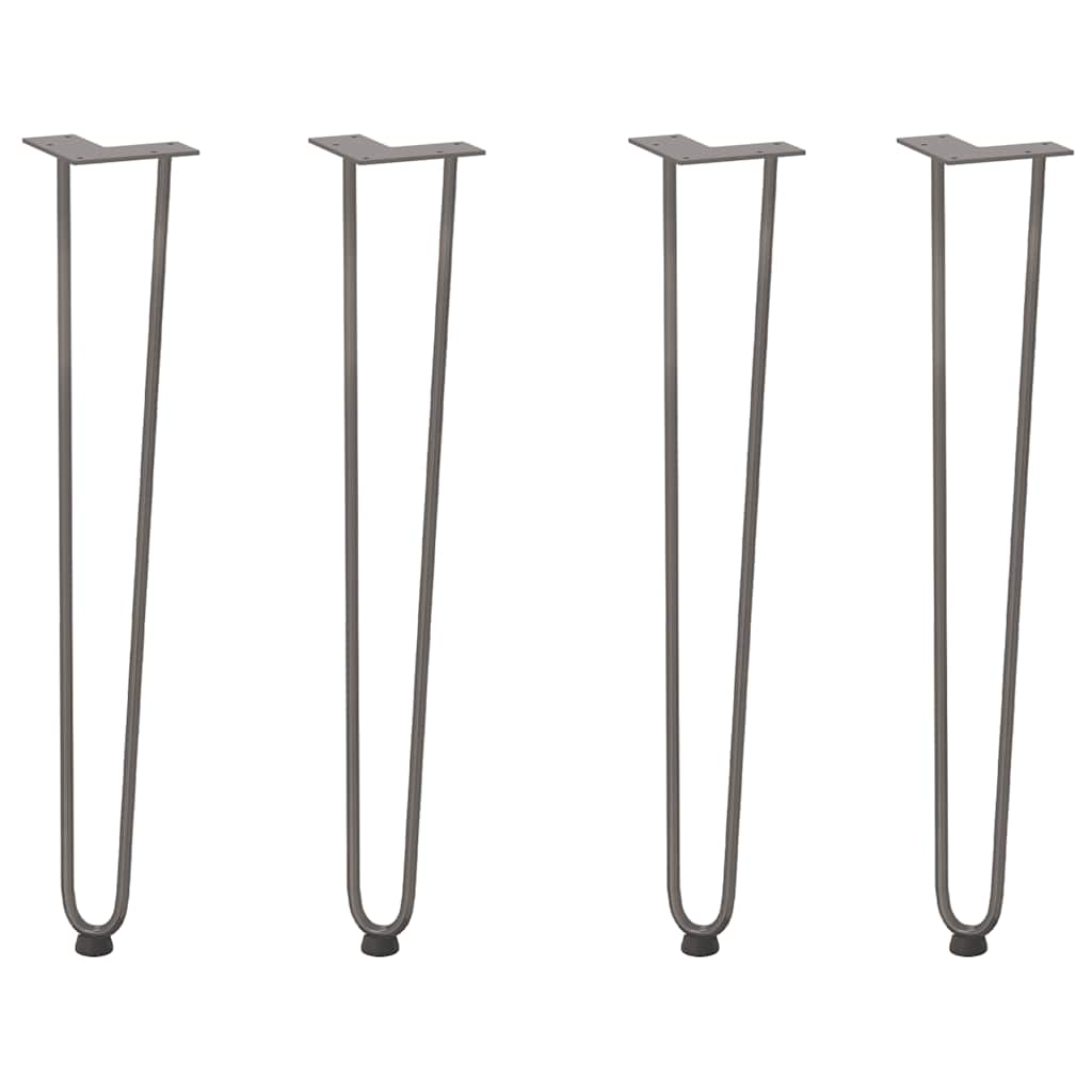 hairpin legs for console tables for Console Table 4 pcs Natural Steel 72 cm Solid Steel