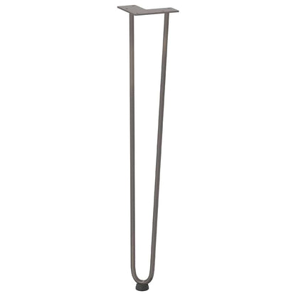 hairpin legs for console tables for Console Table 4 pcs Natural Steel 72 cm Solid Steel