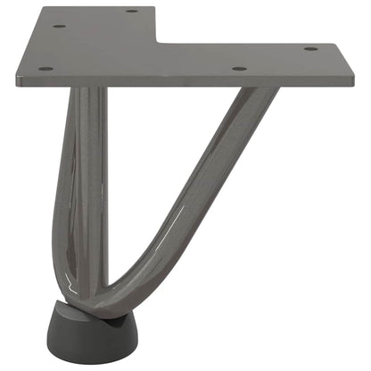 Hairpin Legs for Coffee Table 4 pcs Natural Steel 10 cm Solid Steel