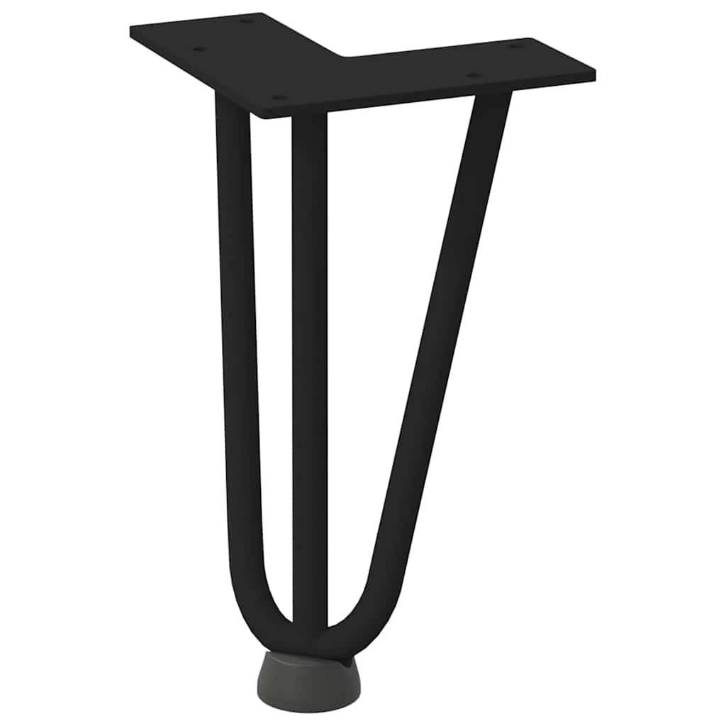 Hairpin Legs for Coffee Table 4 pcs Black 20 cm Solid Steel