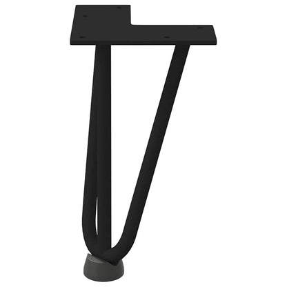 Hairpin Legs for Coffee Table 4 pcs Black 20 cm Solid Steel