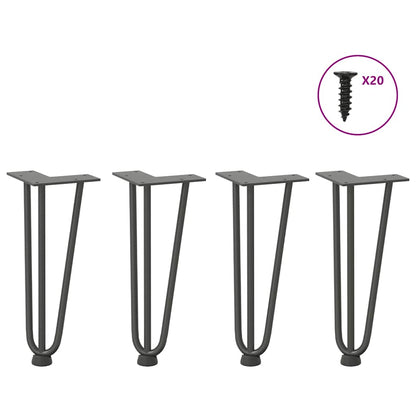 Hairpin Legs for Coffee Table 4 pcs Anthracite 30 cm Solid Steel