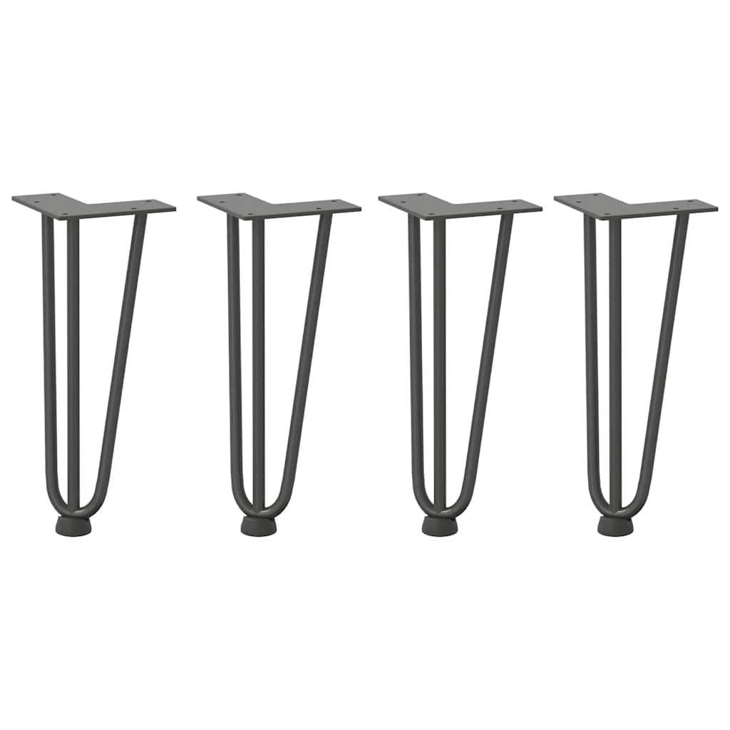 Hairpin Legs for Coffee Table 4 pcs Anthracite 30 cm Solid Steel