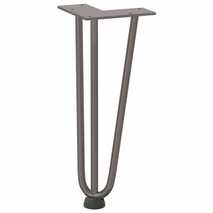 Hairpin Legs for Coffee Table 4 pcs Natural Steel 30 cm Solid Steel