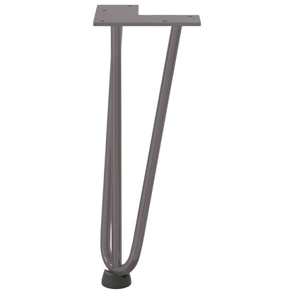 Hairpin Legs for Coffee Table 4 pcs Natural Steel 30 cm Solid Steel