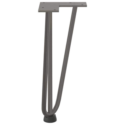 Hairpin Legs for Coffee Table 4 pcs Natural Steel 30 cm Solid Steel