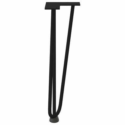 Hairpin Legs for Coffee Table 4 pcs Black 42 cm Solid Steel