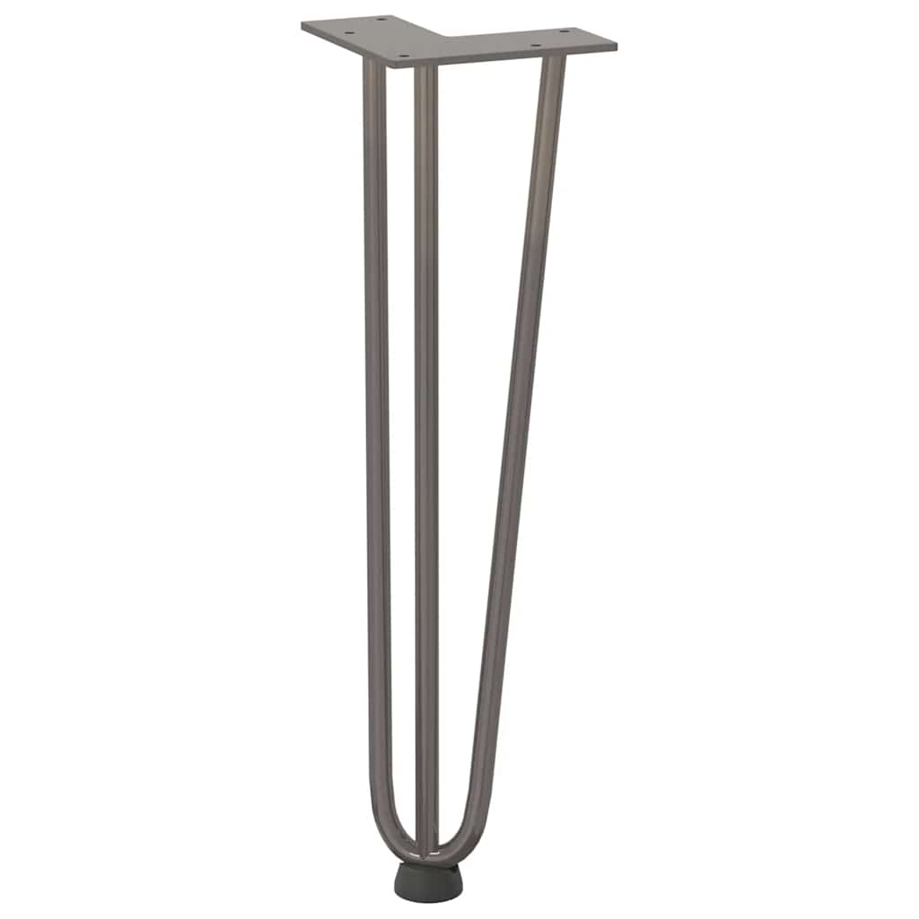 Hairpin Legs for Coffee Table 4 pcs Natural Steel 42 cm Solid Steel