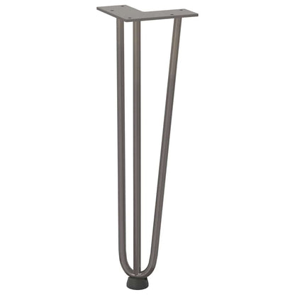 Hairpin Legs for Coffee Table 4 pcs Natural Steel 42 cm Solid Steel