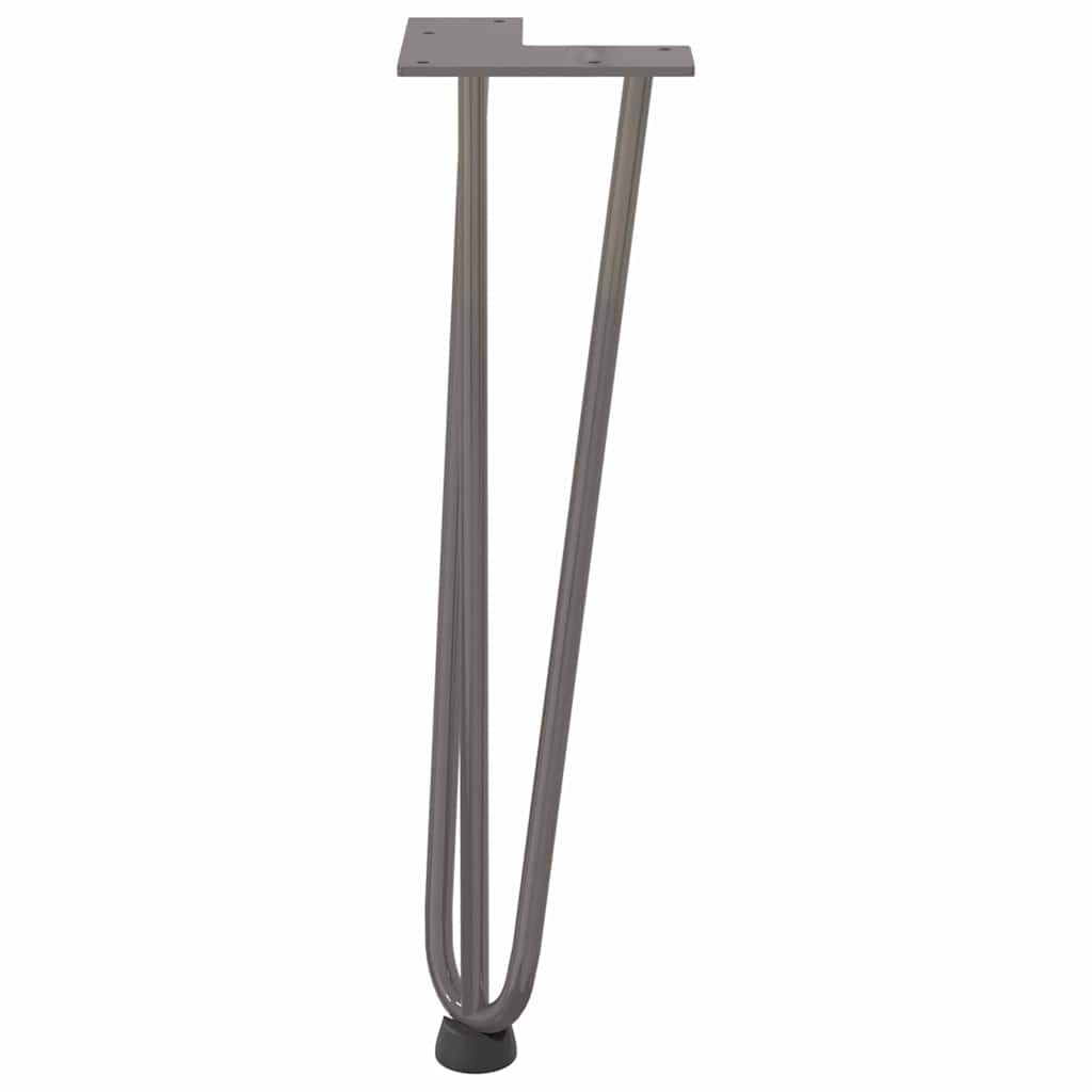 Hairpin Legs for Coffee Table 4 pcs Natural Steel 42 cm Solid Steel