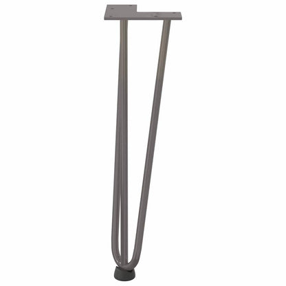 Hairpin Legs for Coffee Table 4 pcs Natural Steel 42 cm Solid Steel