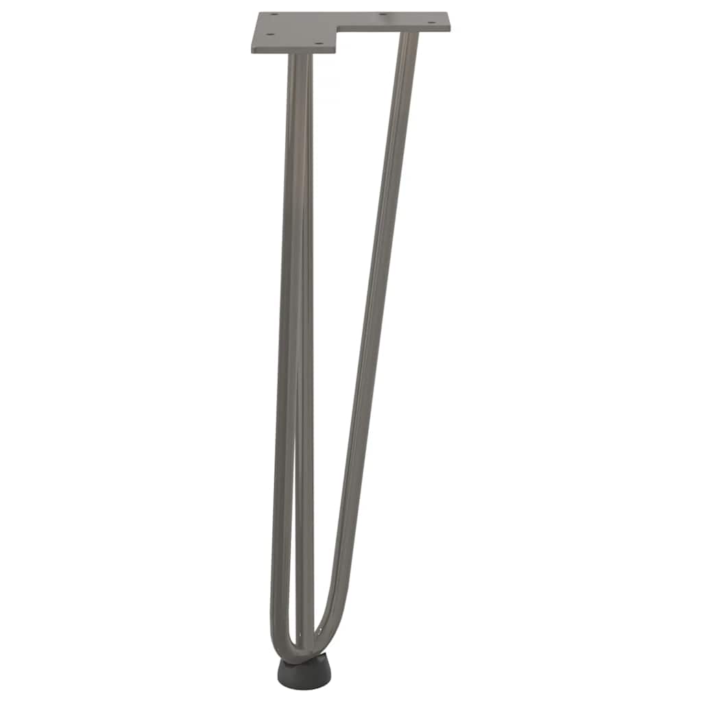 Hairpin Legs for Coffee Table 4 pcs Natural Steel 42 cm Solid Steel