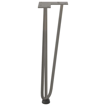 Hairpin Legs for Coffee Table 4 pcs Natural Steel 42 cm Solid Steel