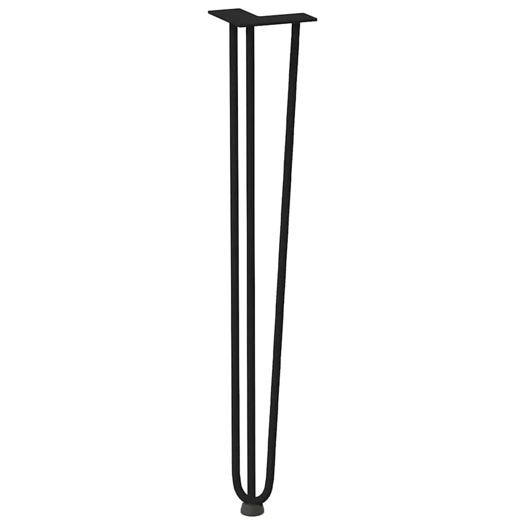hairpin legs for console tables for Console Table 4 pcs Black 72 cm Solid Steel