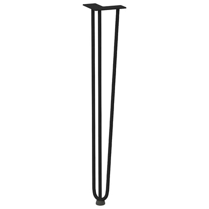 hairpin legs for console tables for Console Table 4 pcs Black 72 cm Solid Steel