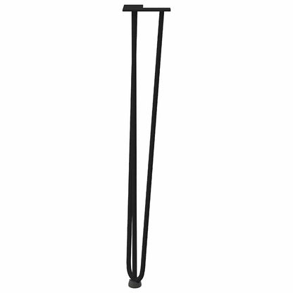 hairpin legs for console tables for Console Table 4 pcs Black 72 cm Solid Steel