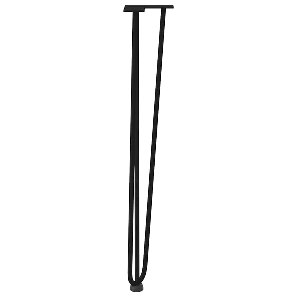 hairpin legs for console tables for Console Table 4 pcs Black 72 cm Solid Steel